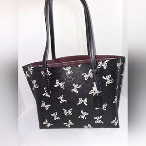 Coach Black and White Tote Bag